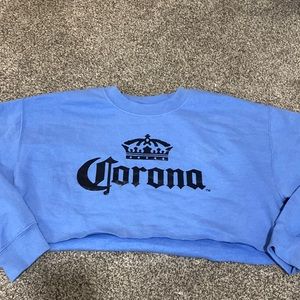 cropped corona crewneck